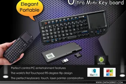 Smallest WiFi Keyboard Compatibled for Samsung & Apple