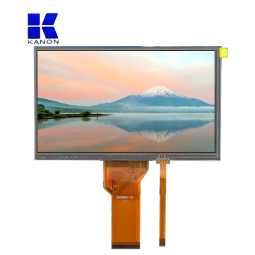 High Brightness 800x480 LVDS Outdoor Sunlight Readable Touch TFT LCD Automotive Display Screen