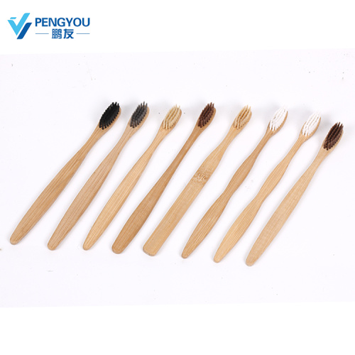 New Design Bamboo Toothbrush with charcoal toothbrush hair