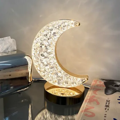 USB Rechargeable Acrylic Moon Night Light