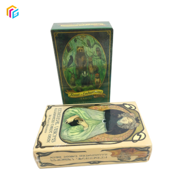 Custom Silver Foil -Spielkarte für Oracle Cards &amp; Tarot -Druckkit mit Box und Reiseführer