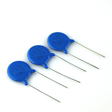 Customizable 1kV 47000pF 10% RF Disc Blue High-Frequency High Voltage Ceramic Capacitor