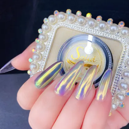 BOKO New Concept Private Label Mirror Pigment Chrome Powder Aurora Pigment Manufacturer