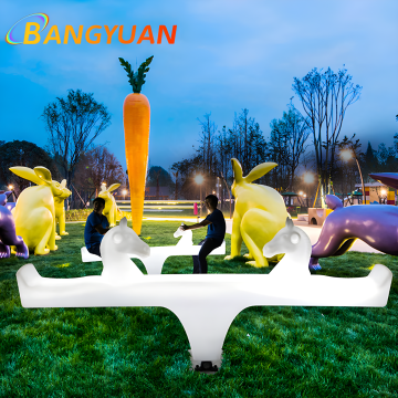 Waterproof LED Garden Seesaw Bench