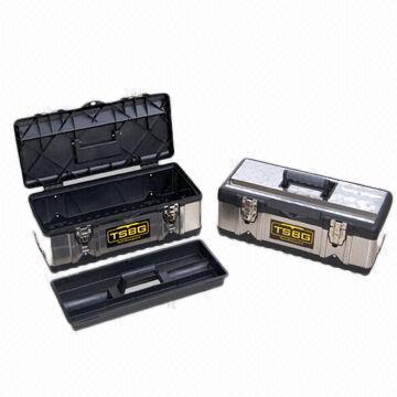 Tool case, made of plastic and steel