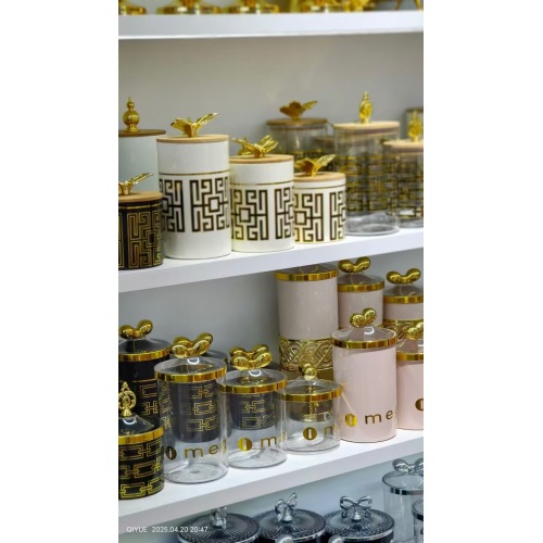 Clear Plastic Tea Coffee Sugar Canisters Candy Jar