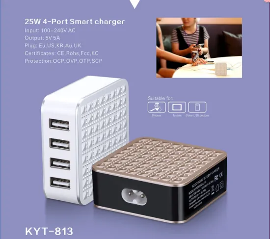 25w 5v5a KC desktop charger for phones and tablets,CE,Rohs,Fcc,KC