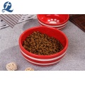 Water pet bowl Custom Red Ceramic Pet Food