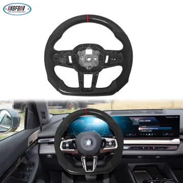 Carbon Fiber Custom Steering Wheel Replacement for BMW G60 5 Series 2024