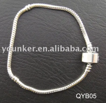 Silver Plating Clasp sterling silver snake bracelet