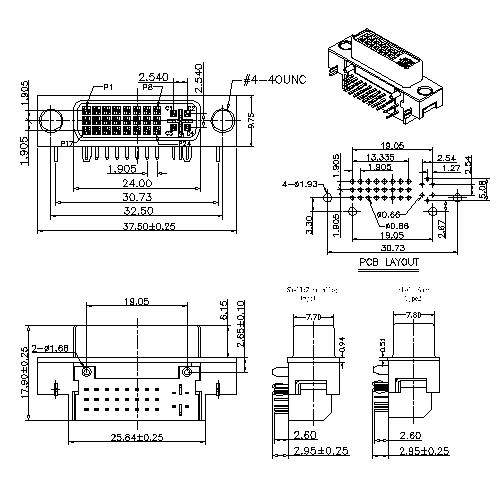 FR01 DVI 24+5 Female Angle DIP