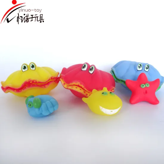Cartoon Plastic shell good promotional gifts custom plastic bath toy with custom shape and logo