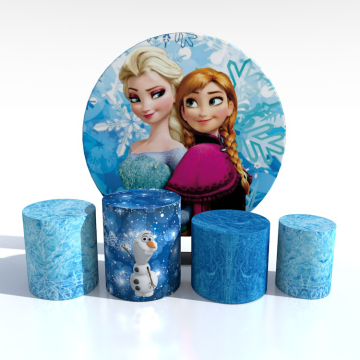 001 Disney Frozen design aluminum round backdrop stand
