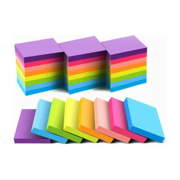 Custom Colorful Sticky Notes - Easy Notes for Study, Work & Daily Life