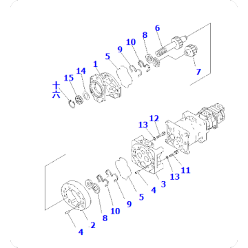 Loader WA800-3EO Pump Assembly 705-32-41240