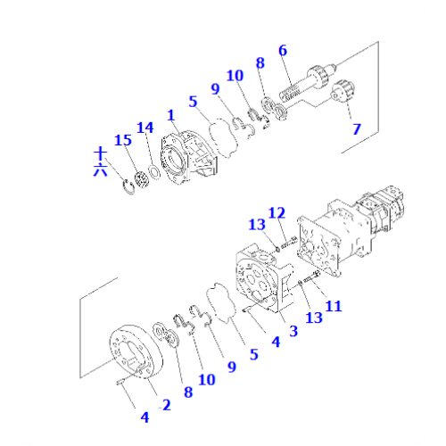Loader WA800-3EO Pump Assembly 705-32-41240
