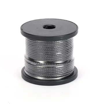 Black PVC coated steel wire flexible