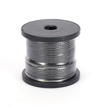 Black PVC coated steel wire flexible