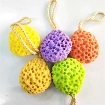 2021New Eco-friendly Bathroom Sponge Honeycomb Bath Cotton Exfoliating Clean Scrub Bath Brush Women Men Bathroom Supplies