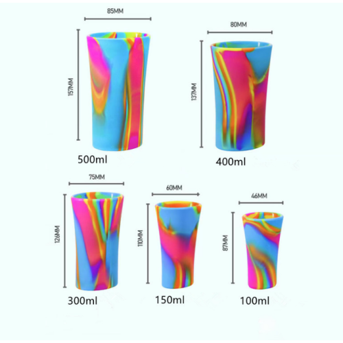 Tasse de silicone à vin de qualité alimentaire personnalisée