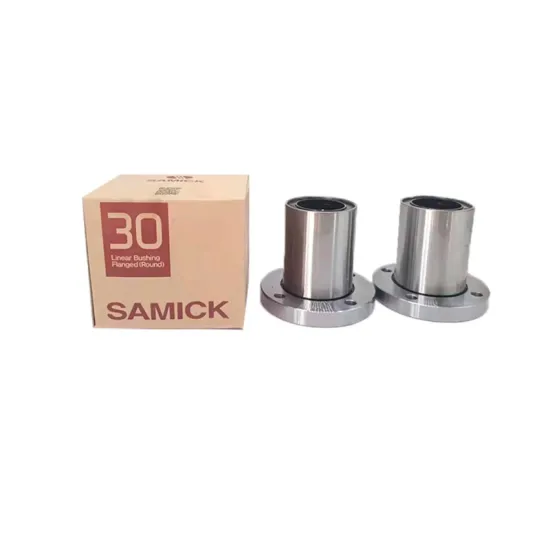 SAMICK LMEF16UU Flanged Linear Motion Ball Bearing 16x26x36x46 mm