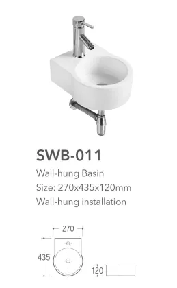 Roca dama wall mounted wall hung basin