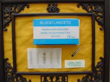 stainless steel blood lancet