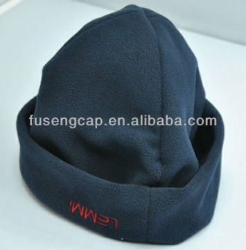 warm polar fleece winter beanie hat