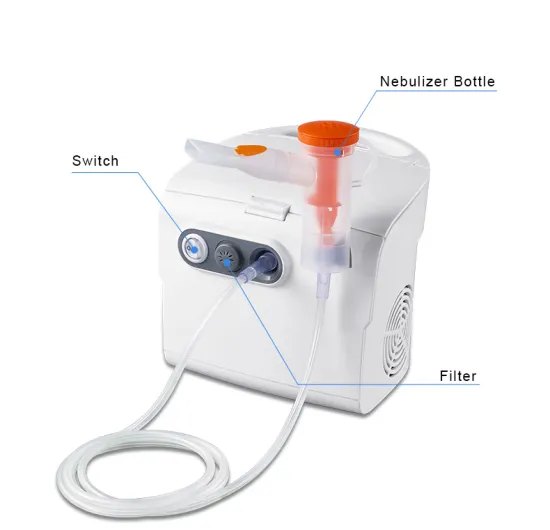 Portable medical air compressor nebulizer