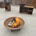 Wood Burning Fire Pit Table Antique Bowl Metal Corten Steel Fire Pit Manufactory