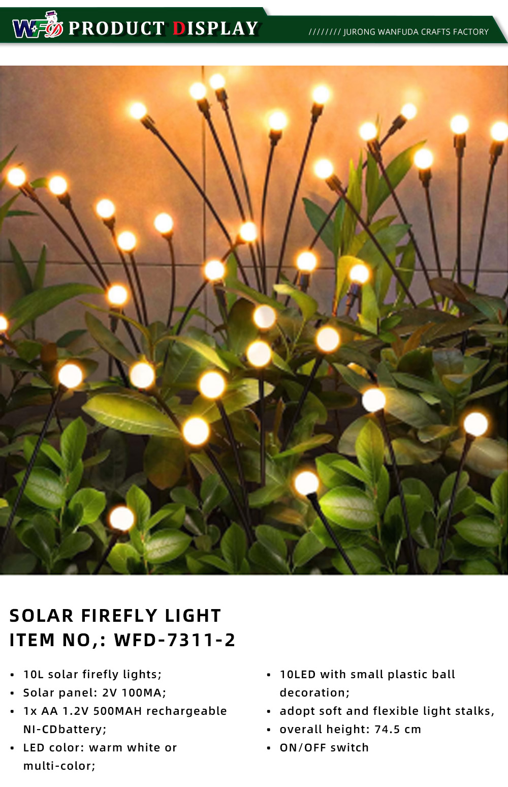 SOLAR LED STRING LIGHT 1-7-X