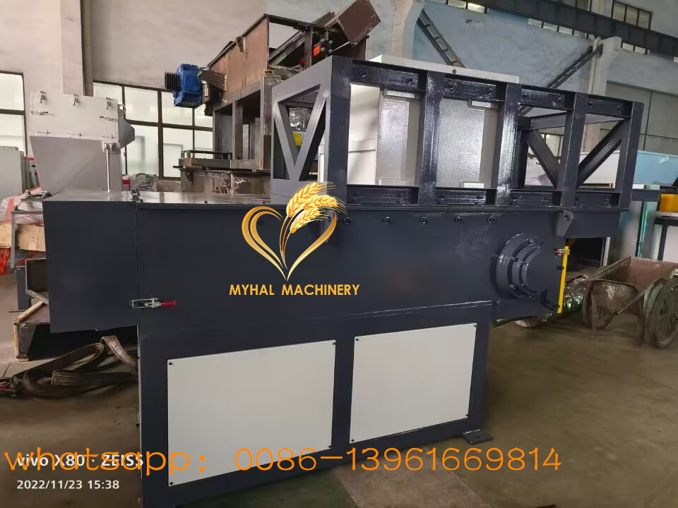 single shaft shredder for recyling plastic