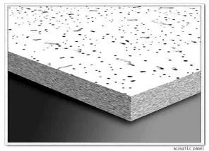 Asbestos Mineral Wool Ceiling Board , Honeycomb Ceiling Panels