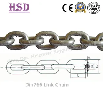 E. Galvanized DIN766 Link Chain (DIN763/DIN764/DIN5685)