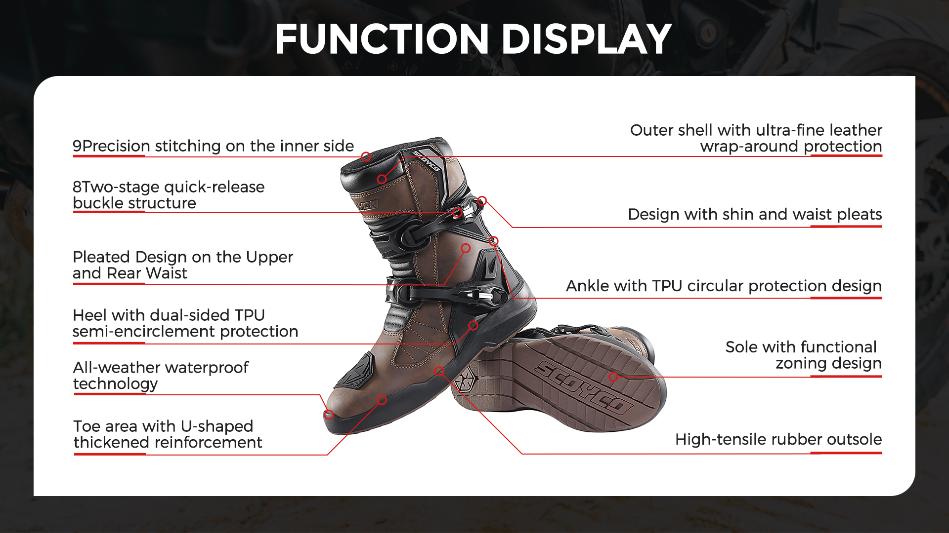 mens motorcycle touring boots