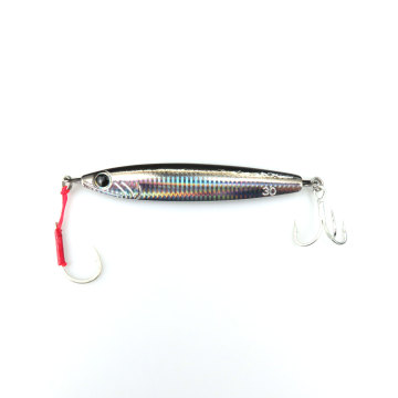 High Quality Rainbow Stripe Silver 83mm/30g Falling Iron Plate Road Sub Bait Lead