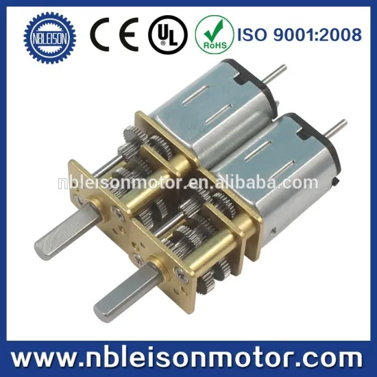 12mm 6v small electric gear motors with dual shaft for robot and medcial equipment
