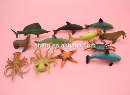 Mini Fish plastic Ocean Animal Small figure Toy Fish