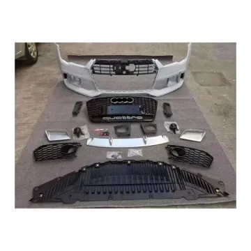 High Quality PP Material Car Body Kit for Audi A7/S7 to RS7 Front Bumper with Grille 2016-2018