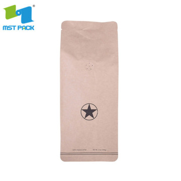 custom printed compostable kraft paper aluminum stand up pouch