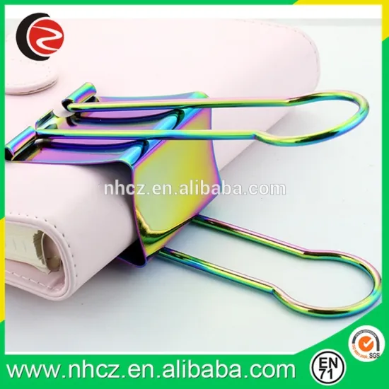 Iridescent Metal Jumbo Binder Clip