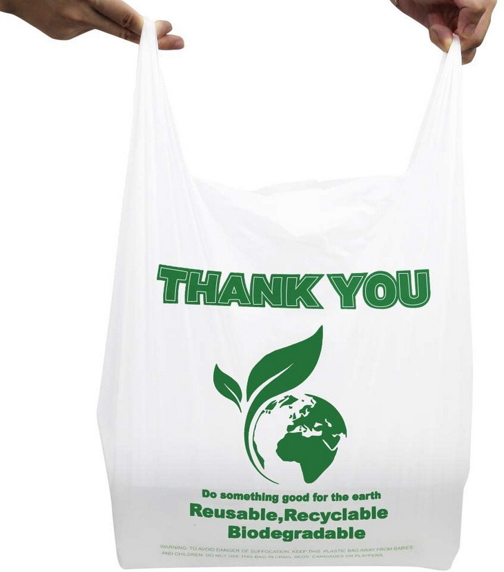 Retail Grocery Printed Custom Plastic Packaging Shopping Bag Used for Supermarkets and Households