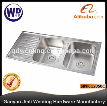 Stainless Steel Kitchen Bar Sink Topmount Single Bowl Water Tank Sink-12050C