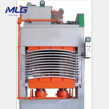 Gebogen multiplex hete persmachine | Bed Slat -druk op de machine
