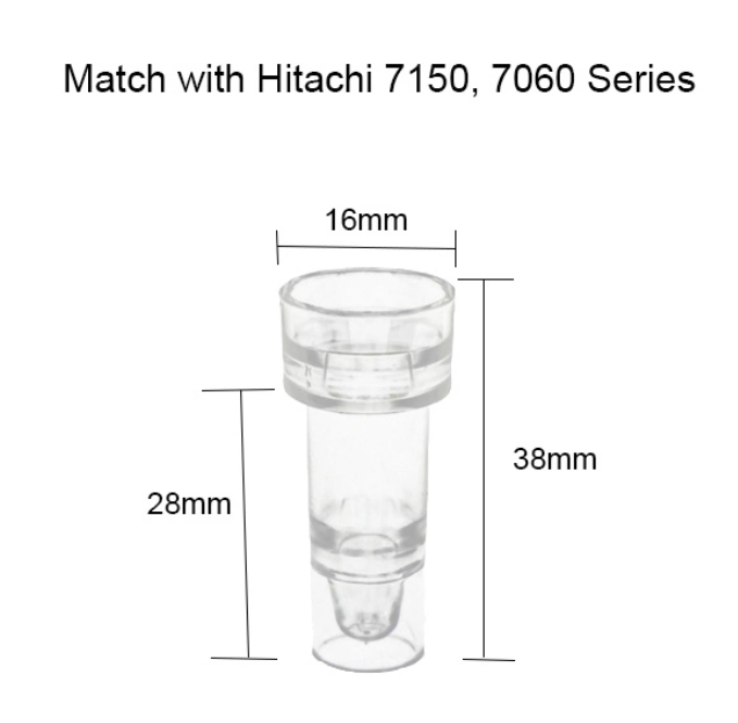 Cup d'échantillon Hitachi de 2 ml de haute qualité