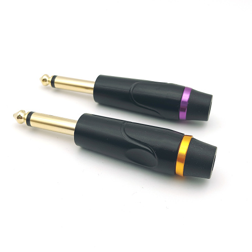 6.35mm Mono Male Guitar Video TS Plug Connector