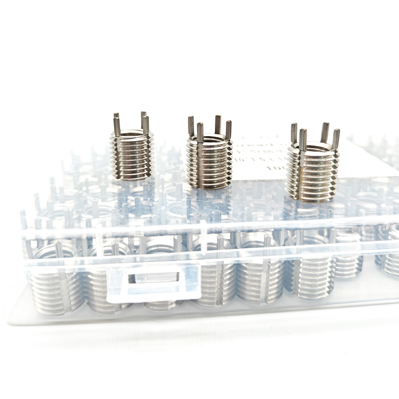 Stainless Steel and Carbon Steel M8 Metric Screw Lock Inserts with Brass Pin