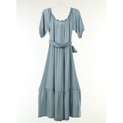 Tencel Denim Light Washed Long Dress