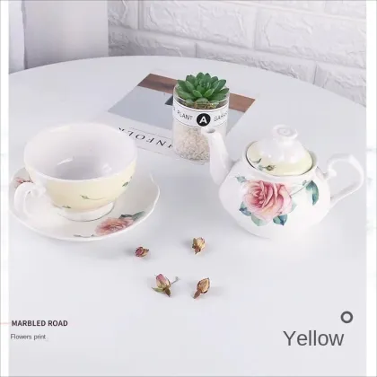 Custom Design Ceramic White Porcelain Teapot and Cup Set for One