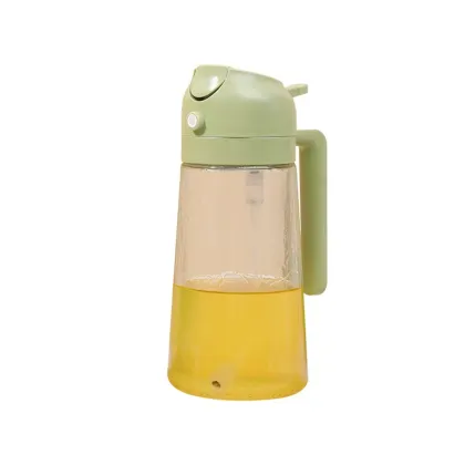 Kitchen Barbecue Olive Oil Sauce Vinegar Dispenser Spray Bottle 470ml 2-in-1